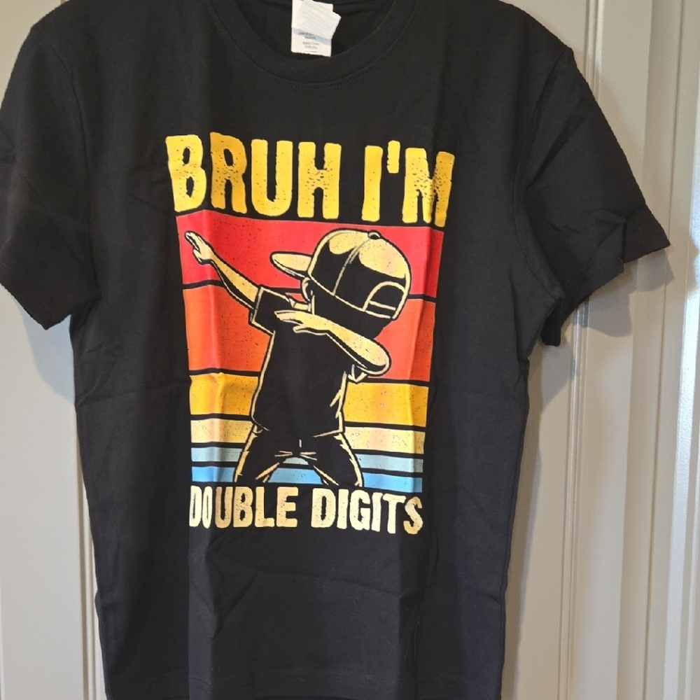 Kids Black Graphic T-Shirt